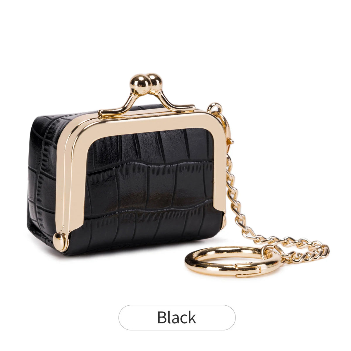 Luxury Mini Jewelry Storage Bag HighQuality Crocodile Pattern Jewelry Box Portable Earrings Rings Small Items Storage Coin Purse
