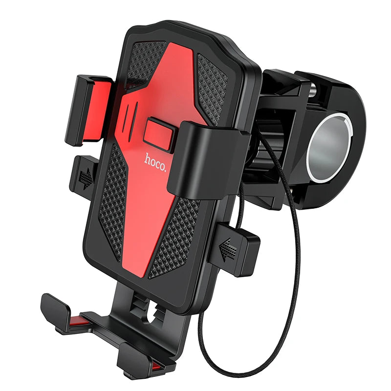 HOCO Motorcycle Bicycle Phone Holder For iPhone 11 Pro Xiaomi Universal Phone Holder Bike Handlebar Clip Stand GPS Mount Bracket