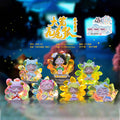 Dahuang nine-tailed fox (with lights) blind box creative tide play desktop small ornaments girlfriends girl heart birthday gift wholesale