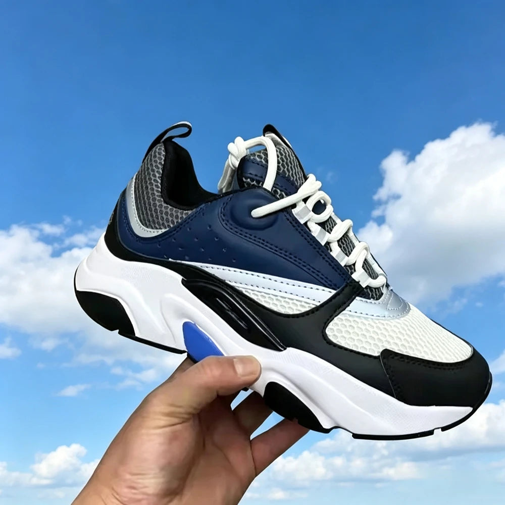 Unisex B22 Mesh Breathable Sneakers Shock Absorption Anti-Slip Lightweight Low Cut Casual Sports Shoes for Men Women Summer