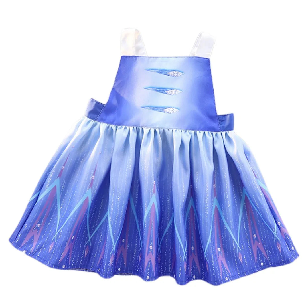 Children's Aprons Baby Painting Overalls Covers Baby Girls Waterproof Eating Bibs Cute Princess Design Kids Colorful Bibs Aprons