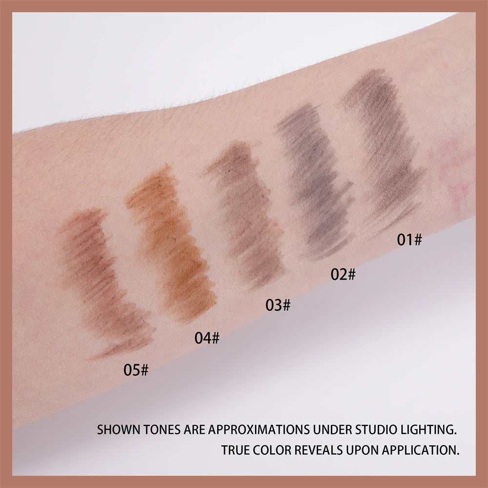 1/5Pcs Small Gold Bar Double-ended Eyebrow Pencil 3D Eyebrow Shape Long-lasting Without Smudging Slender Natural Makeup Pen