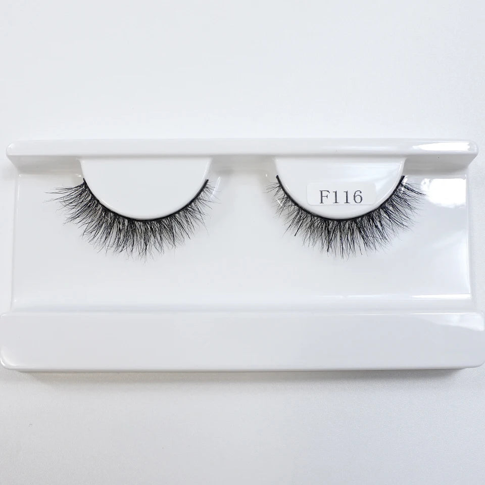 8mm-12mm Natural Mink Lashes New Arrival Short Wispy 3d Mink Eyelashes Wholesale Makeup & Beauty Cat Eye Lashes
