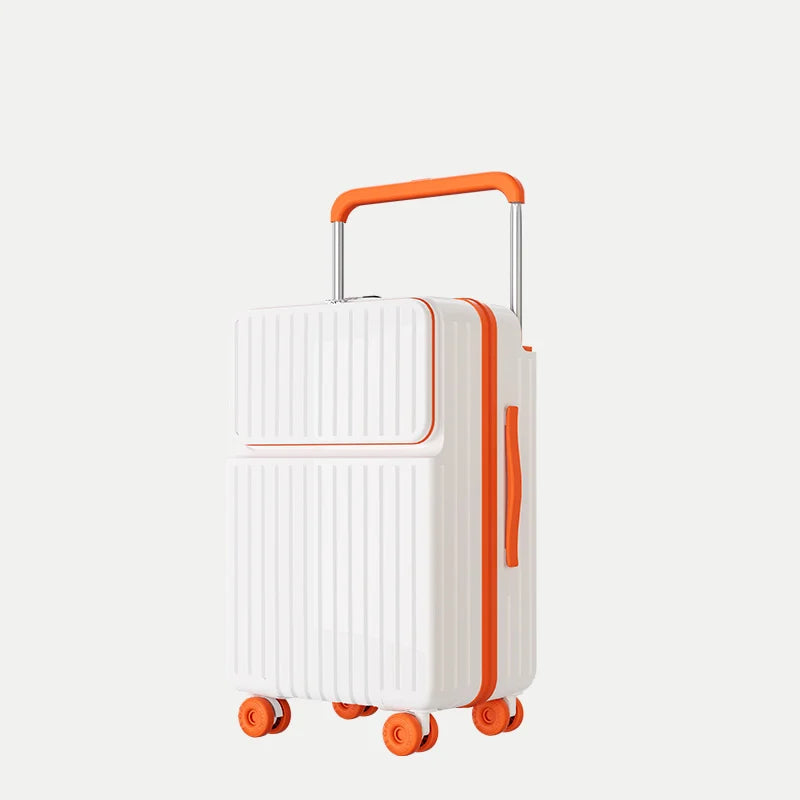 High Aesthetic 20 Inch Checkpoint Friendly Carry on Suitcase  Pullman Password Lock Student Travel Bag Hardshell Suit...