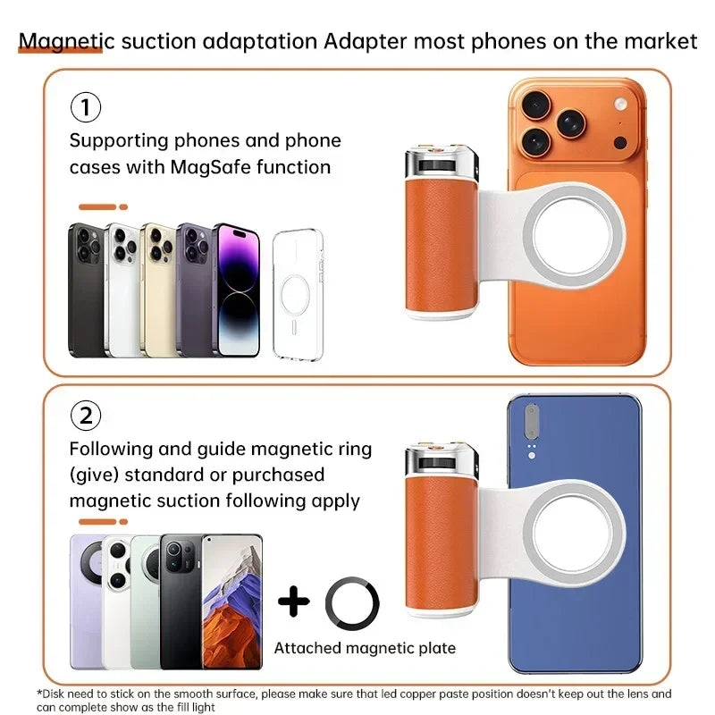 For Magsafe Shoot Aid Hand Grip Phone Photography Magnetic Shutter Anti-Shake Photo Stabilizer Por IPhone Android SAMSUNG Phone