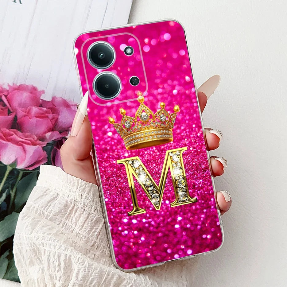 For Xiaomi Redmi 15C 4G Case New Luxury Letters Cover Soft Slim Phone Case For Xiaomi Poco C85 C 85 Redmi15C 4G Back Cover Coque
