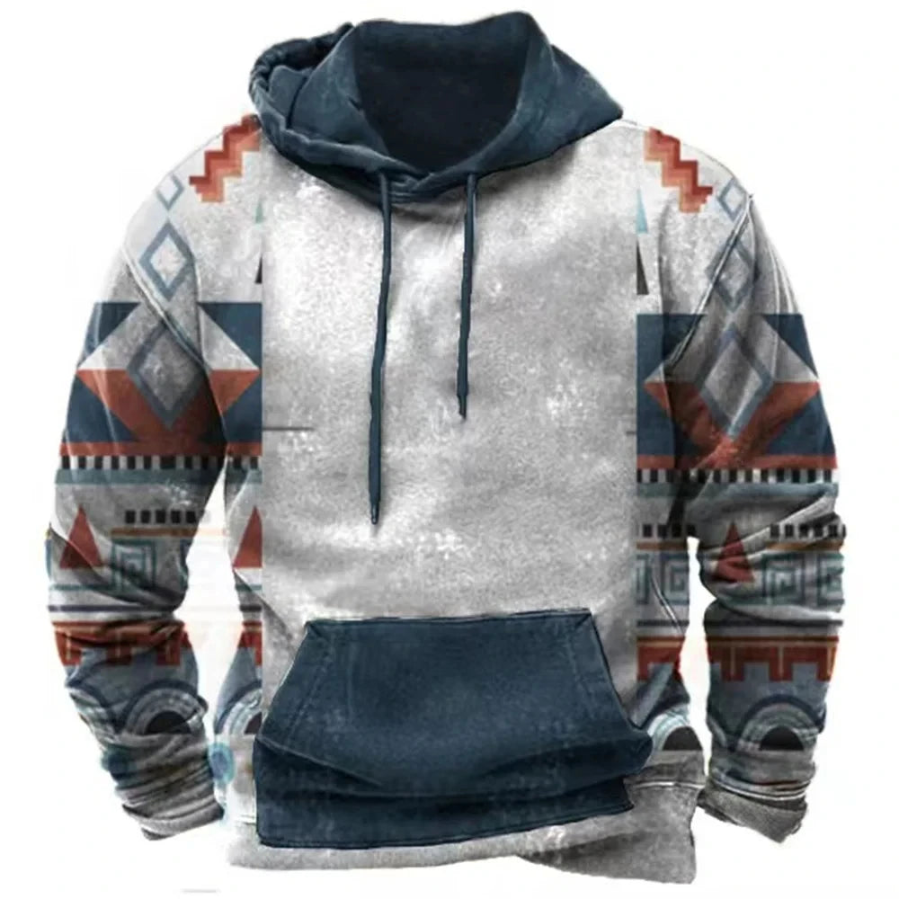 Vintage Hoodie Ethnic 3d Print Hoodies Men Women Fashion Kids Hoodies Sweatshirts Boy Coats Women Sweats Men's Clothing
