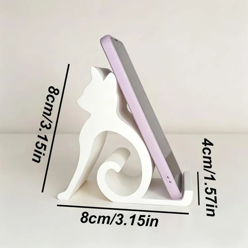 1 PCS Cat Shaped Phone Holder, Suitable for Use on Beds, Offices, And Cars. Cute Cat Design, Fun Cat Shaped Phone Holder.