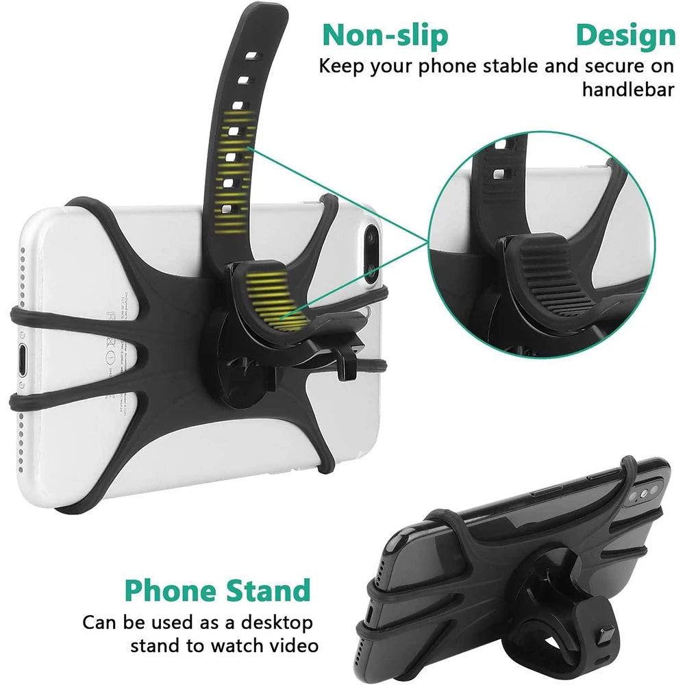 Bike Phone Holder Bicycle Mobile Cellphone Holder Motorcycle Suitable for Various Phone Models