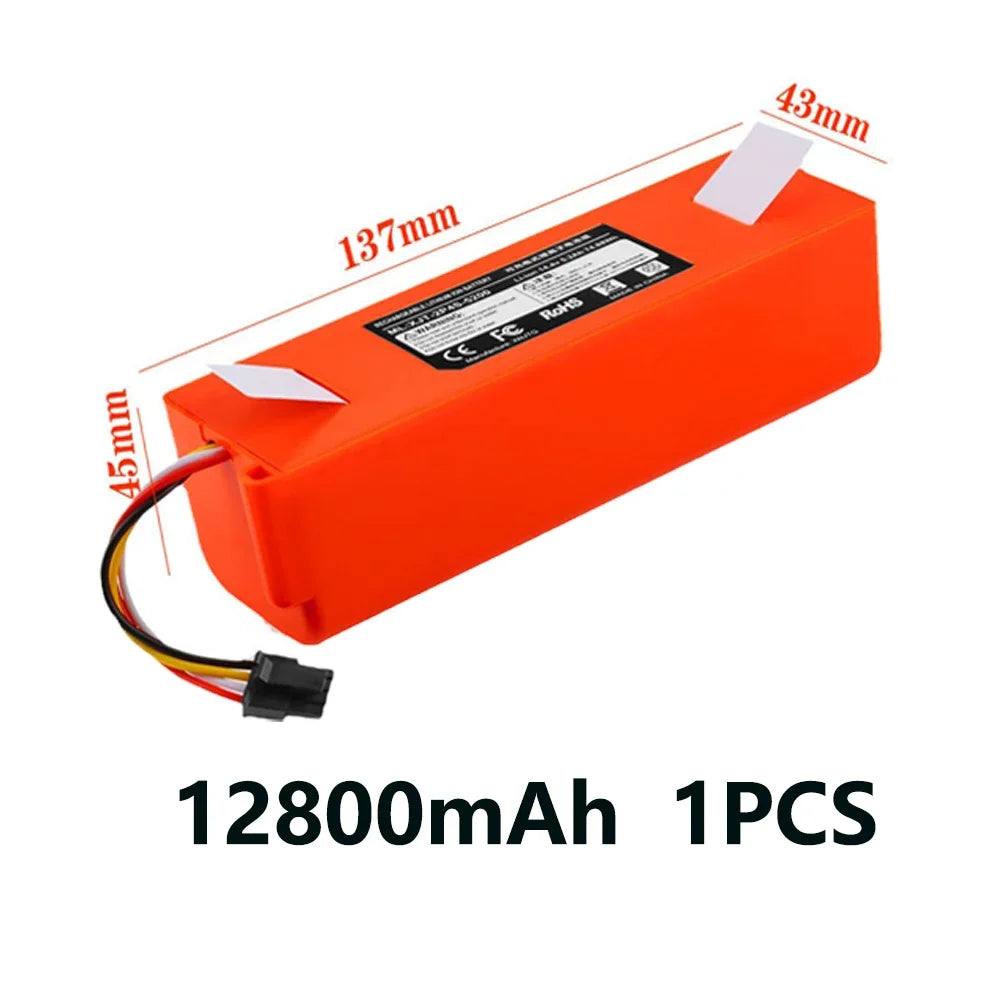 14.4V 12800mAh Replacement Battery For Roborock S6 S7 MaxV Q5 Q7 MAX Robot Vacuum Cleaner Accessories Parts Original👊👊👊