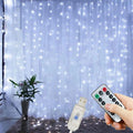 Wedding Outdoor USB Plug-in Festoon Curtain LED String Lights Remote 8 Modes EID Mubarak Bedroom Ramadan Home Decoration 3/4/6m