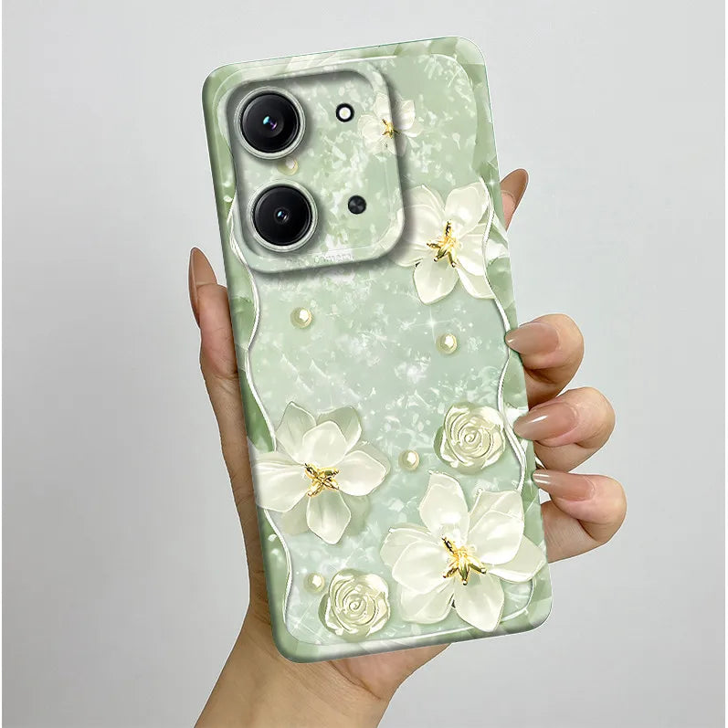 Case For Xiaomi Redmi 15C (171mm) Aesthetic Butterfly Flowers Drop-Resistant Silicone Cover For Xiaomi Poco C85 redmi 15 c Capa