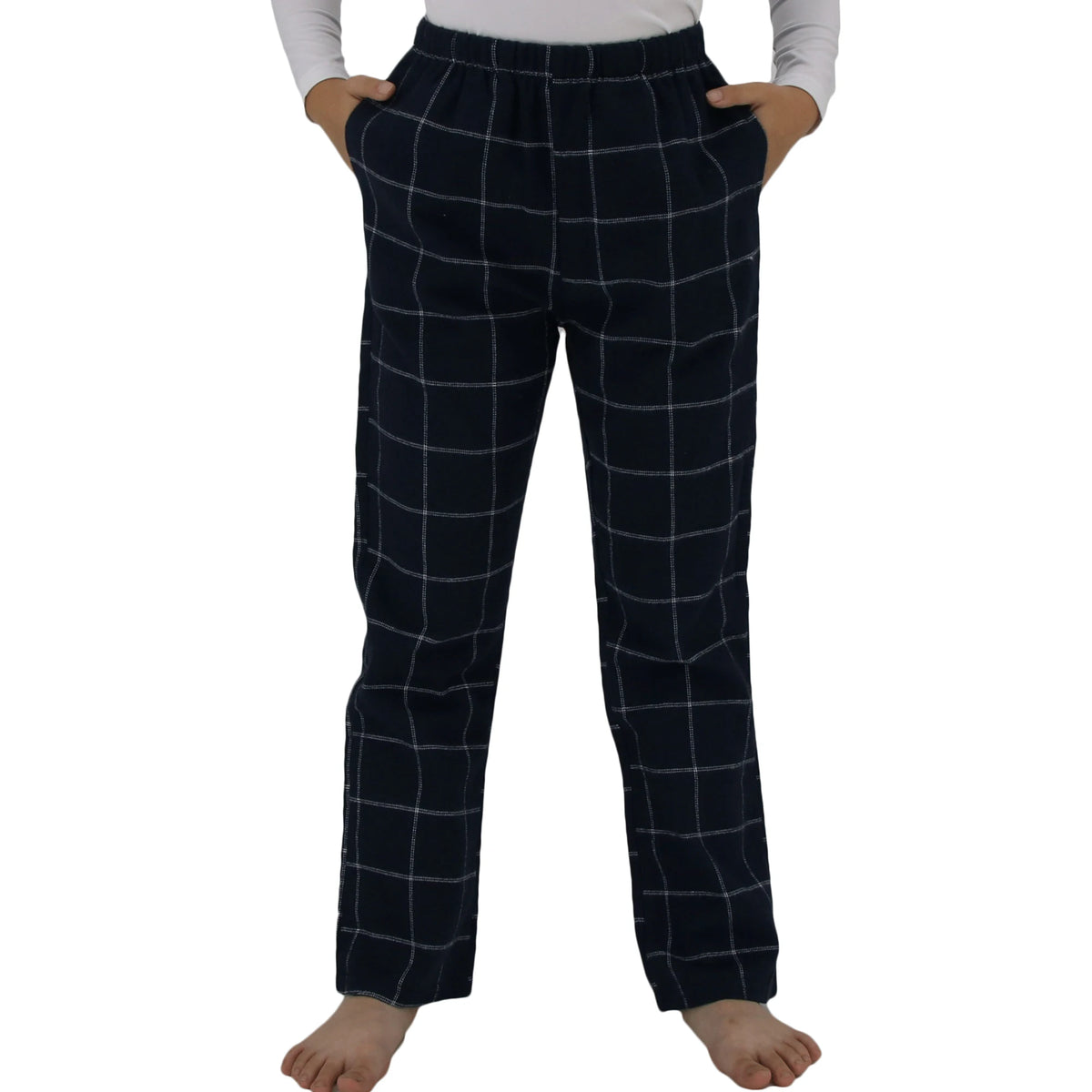 Kids Flannel Pajama Pants for Boys Girls Plaid Pajama Pants Pjs Bottoms for Kids Base Layer
