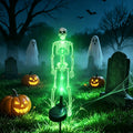 LED Solar Glowing Skeleton Garden Light Waterproof Halloween Outdoor Yard Decoration  Stake Lamp for Lawn Pathway Party