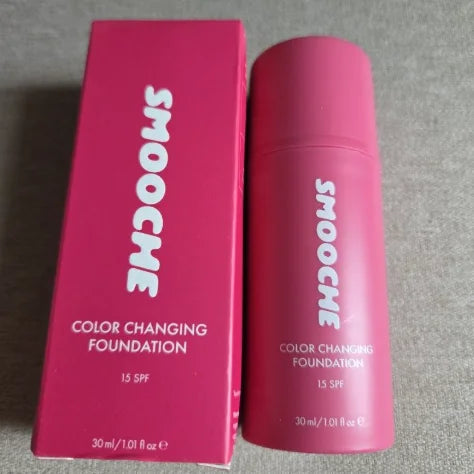 15ml Smooche Korean Color Changing Foundation For All Skin Types 15 SPF Cover Blemish Foundation Brand Original Face Base Makeup