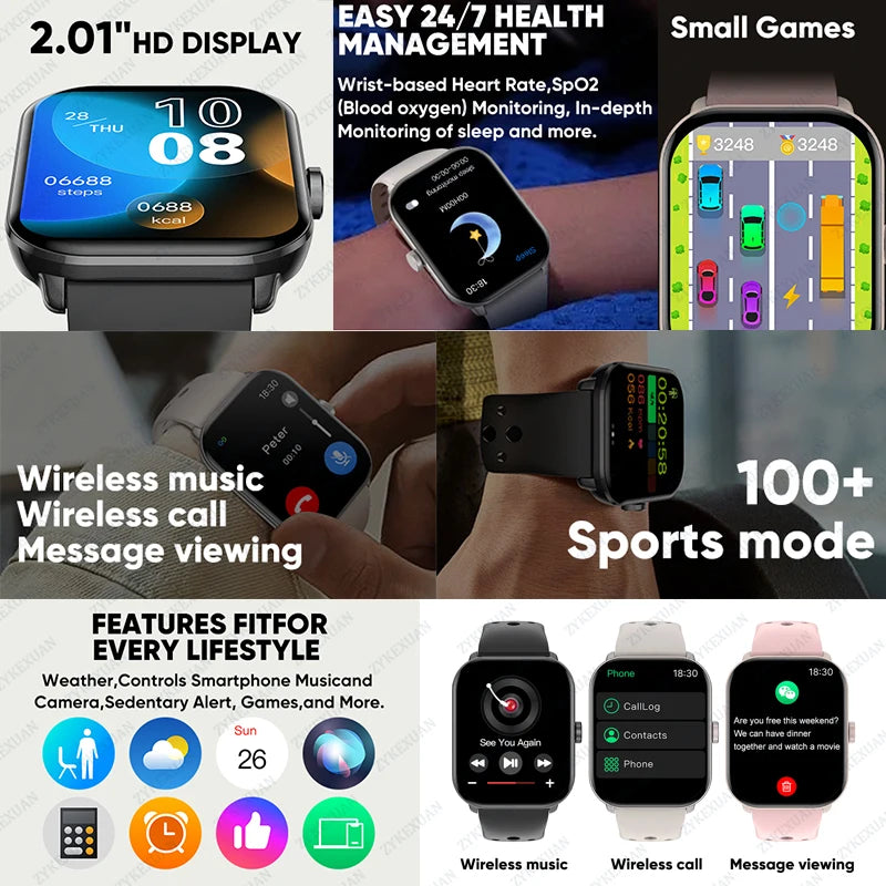 Watch 5 Global Version Smartwatch Men Women HD AMOLED Display Heart Rate Bluetooth Call GPS Track Waterproof Sports Smart Watch