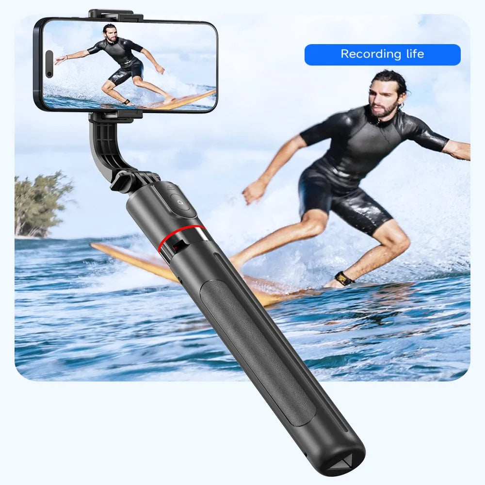 1.7m Selfie Stick Tripod Stand for iPhone Samsung Huawei Cellphone Extendable Phone Tripod with Wireless Remote
