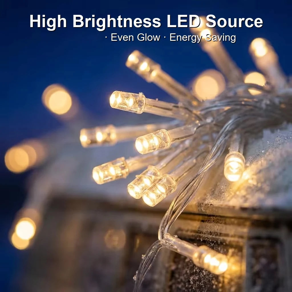 Christmas Lights 5M 10M 20M 30M 50M 100M Led String Fairy Light 8 Modes Christmas Lights For Wedding Party Holiday Lights