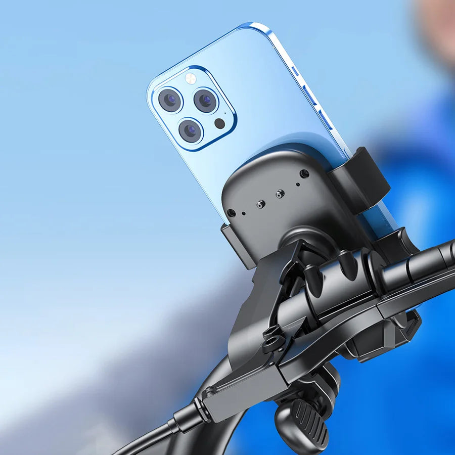 Electric Bike Riding Mobile Phone Holder, Bicycle Motorcycle Navigation Holder, Car Mounted Shock Absorber Holder