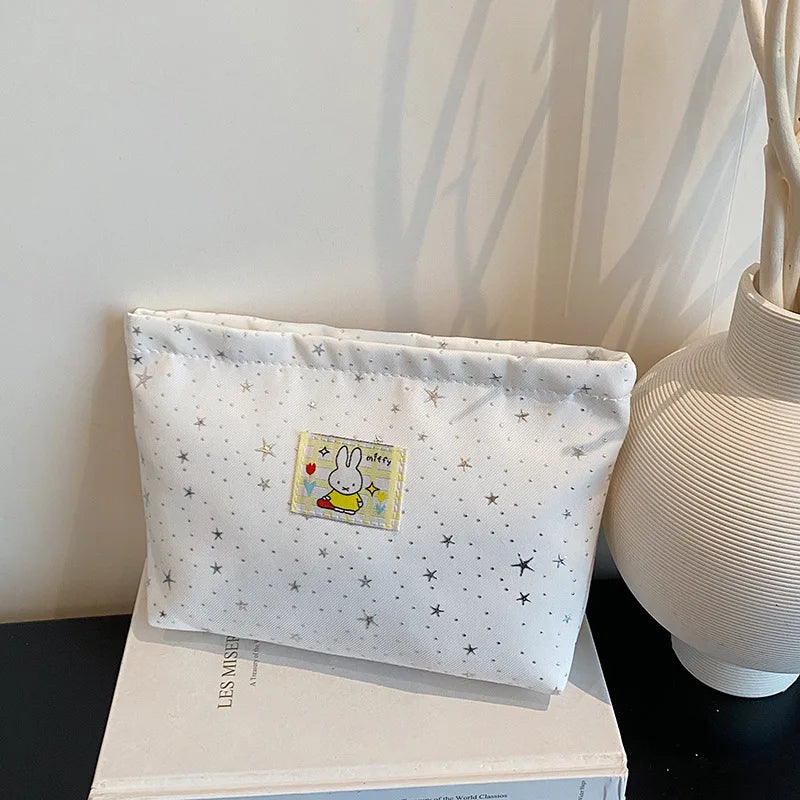 Miffy Kawaii Ins Style Makeup Bag Large Capacity Stationery Pencil Case Storage Bag Cute Gift Toy