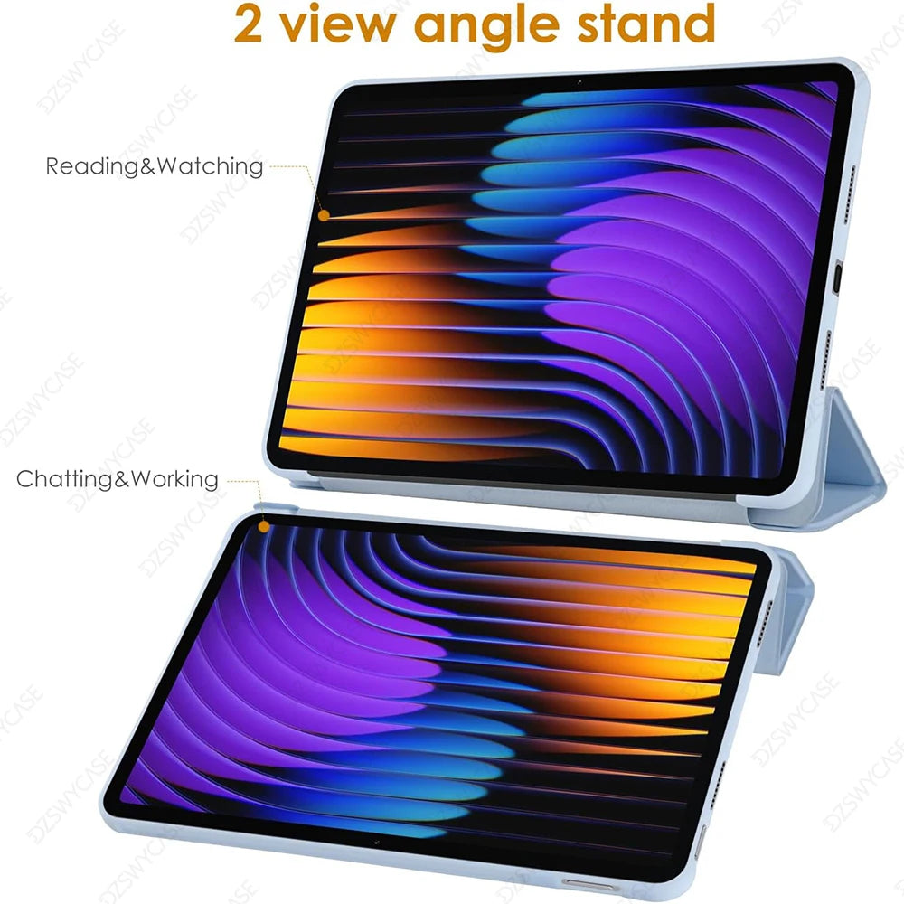 Case for Xiaomi Pad 7/7 Pro(11.2-Inch, 2024), for Xiaomi Pad 8/8 Pro(11.2-Inch, 2025)Back Tri-Fold Stand Protective Tablet Cover