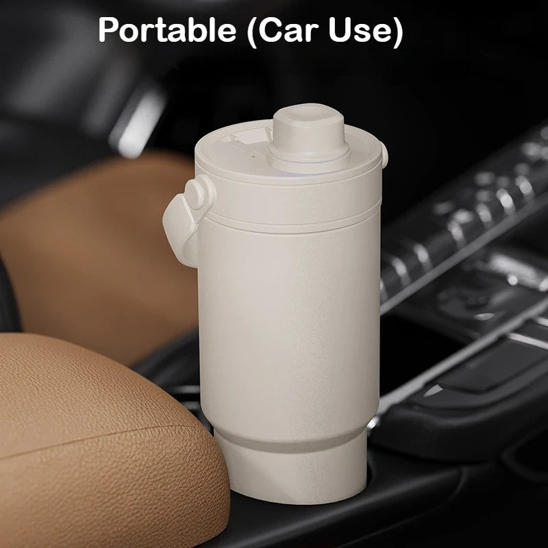 735ML Tumbler with Straw Portable Handle Cold Coffee Thermos  24OZ  316 Stainless Steel Inner nsulated Travel Mug Water Bottle