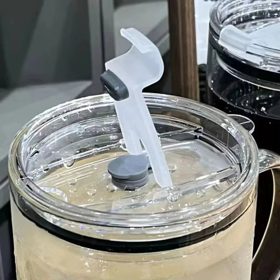 1L Drinking Glass Tumbler With Lid And Straw Glass Coffee Cup Glass Mug And Straw Glass Coffee Cup Glass Mu…
