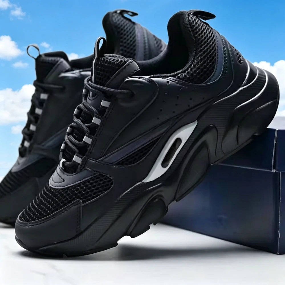 Unisex B22 Mesh Breathable Sneakers Shock Absorption Anti-Slip Lightweight Low Cut Casual Sports Shoes for Men Women Summer
