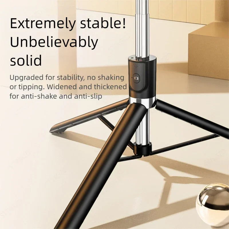 Selfie Stick 1700mm Ultra Long Stretch Portable Phone Holder Bluetooth Remote With Fill light Tripod Stand For Live Broadcas