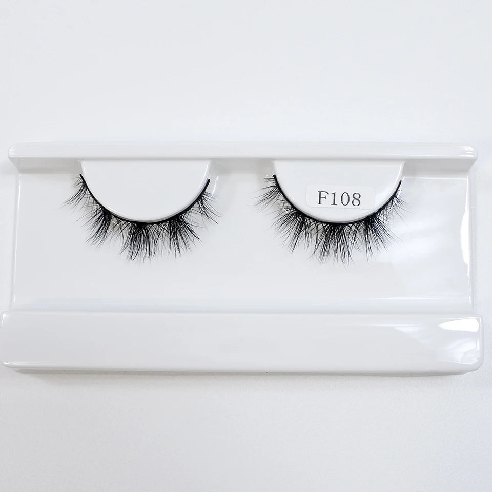 8mm-12mm Natural Mink Lashes New Arrival Short Wispy 3d Mink Eyelashes Wholesale Makeup & Beauty Cat Eye Lashes