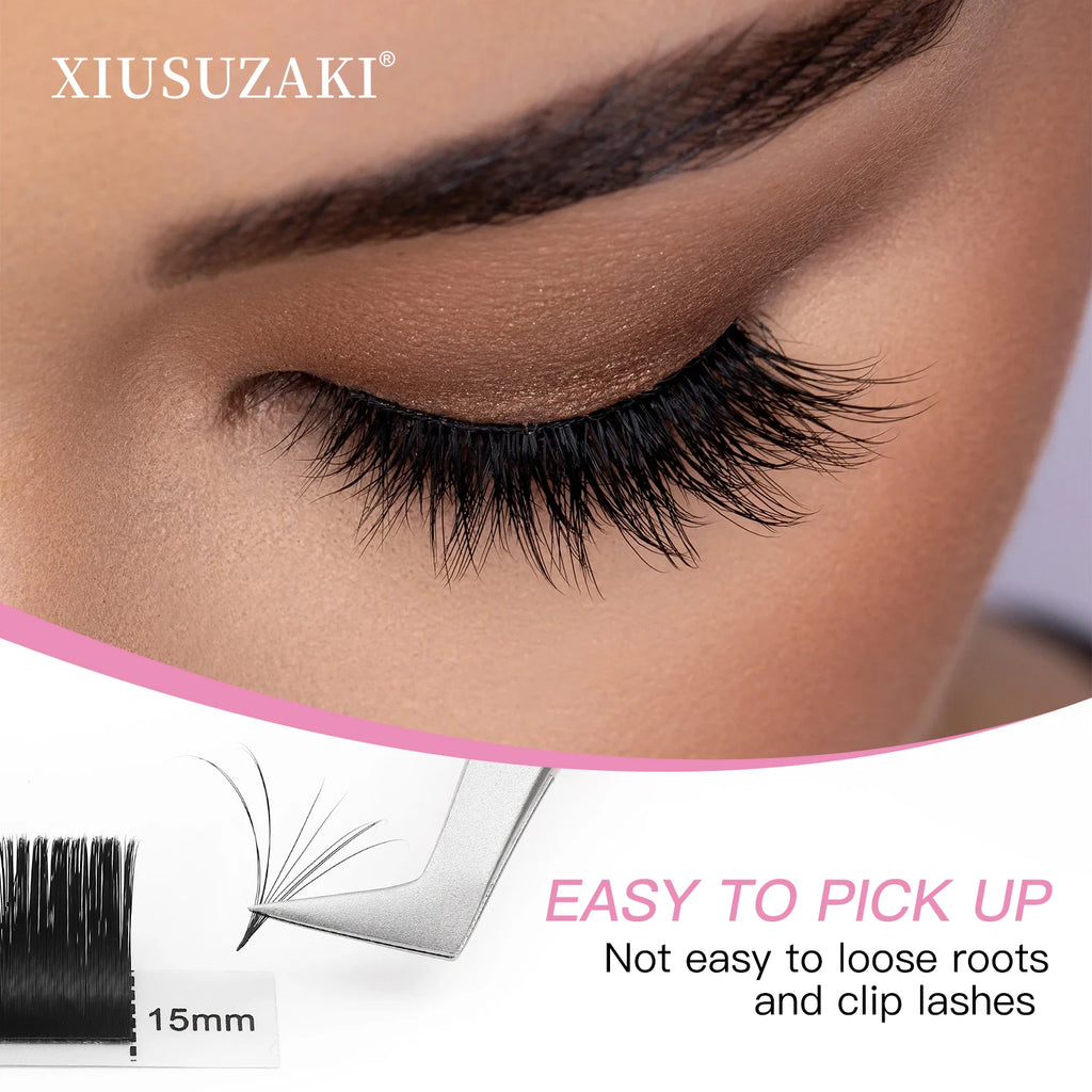 XIUSUZAKI High Precision Fiber Tip Tweezers for Eyelash Extensions Mega Volume Mink Lashes False Eyelashes Makeup Tools Supplier