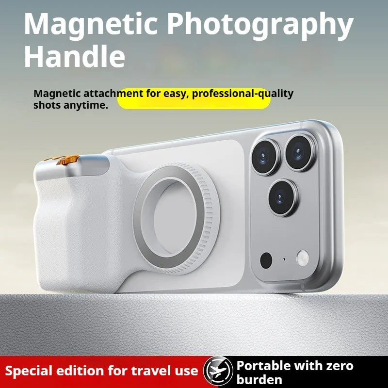 Phone Camera Shoot Hand Grip Magnetic Smart Phone Holder Shooting Aid Remote Control Handle For Iphone Android SAMSUNG Phone