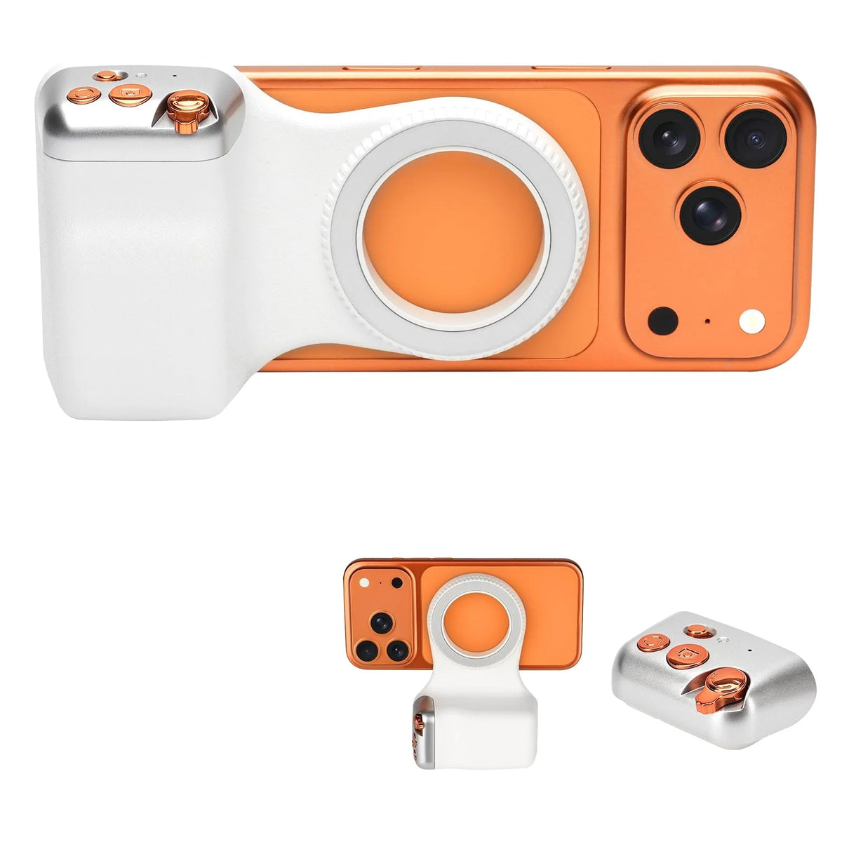 Magnetic Smartphone Camera Grip Wireless Shutter Universal Photo Stand Selfie Handle for iPhone Android Vlog