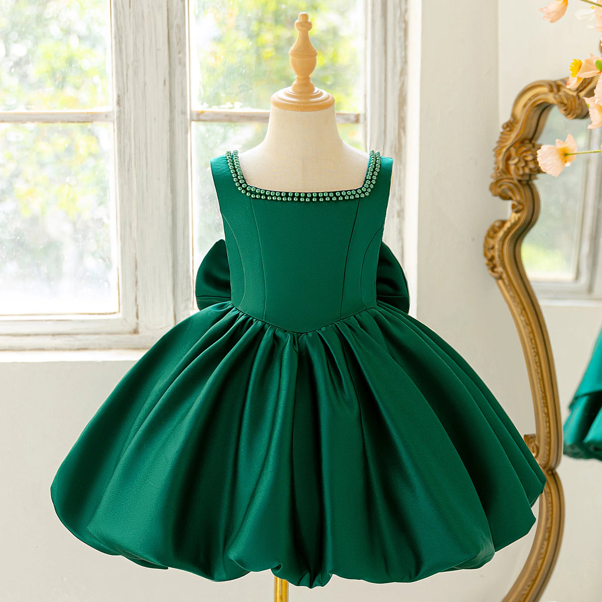 Elegant Baptism Party Tutu Dress for Girls Lolita Bow Bridesmaid Birthday Princess Girl Dresses Wedding School Prom Evening Gown