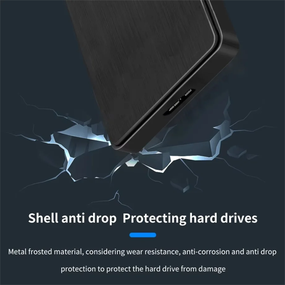 USB 3.0 HDD Enclosure 2.5" SATA HDD SSD External Hard Drive Case 5Gbps High Speed External Hard Drive Disk Box for PC Laptop PS5