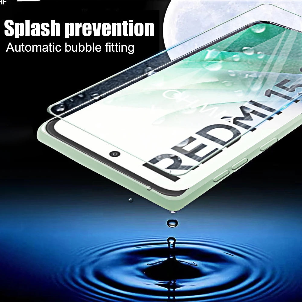 4Pcs Tempered Glass for Redmi 15 5G 4G 6.9" Screen Protectors Protective Glass Cover Film for Xiaomi Redmi15 25057RN09E