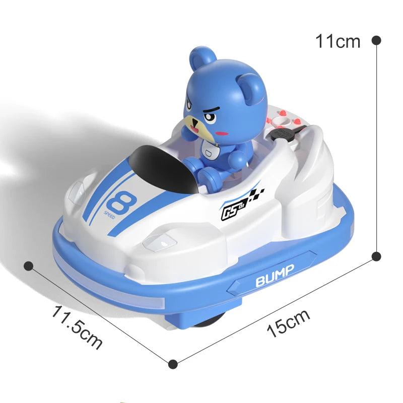JJRC Q180 Children Remote Bumper Car Sound And Light Music Parent-child Competitive Interaction Go Kart Battle Boy Toy for Gift