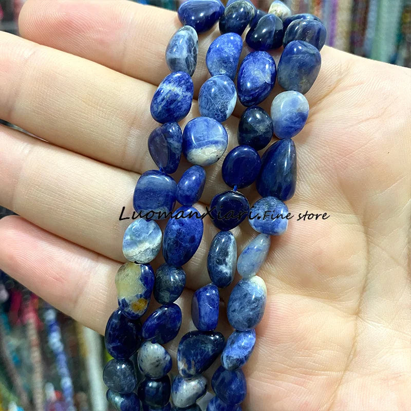 8-10mm Natural Stone Green Apatite Irregular Loose Spacer Beads for Jewelry Making Diy Earrings Bracelet Charms Accessories 15''