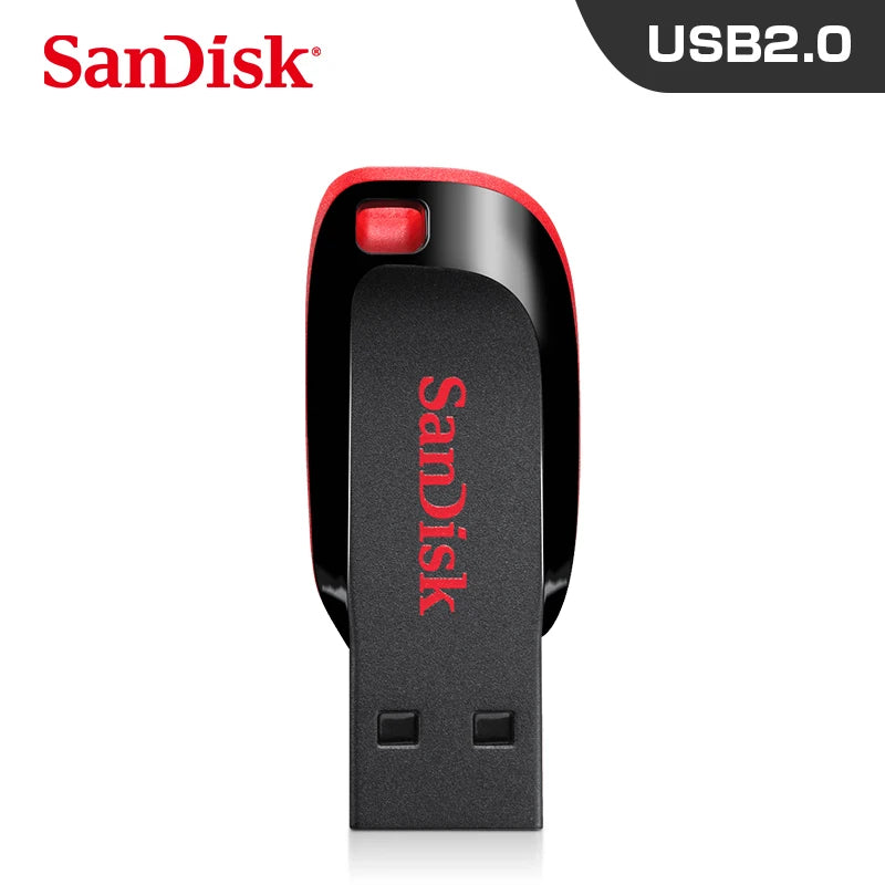 SanDisk CZ50 USB 2.0 Flash Drive 128GB 64GB 32GB U Disk 16GB USB2.0 Mini Pen Drive Usb Memories Flash USB Stick for Computer