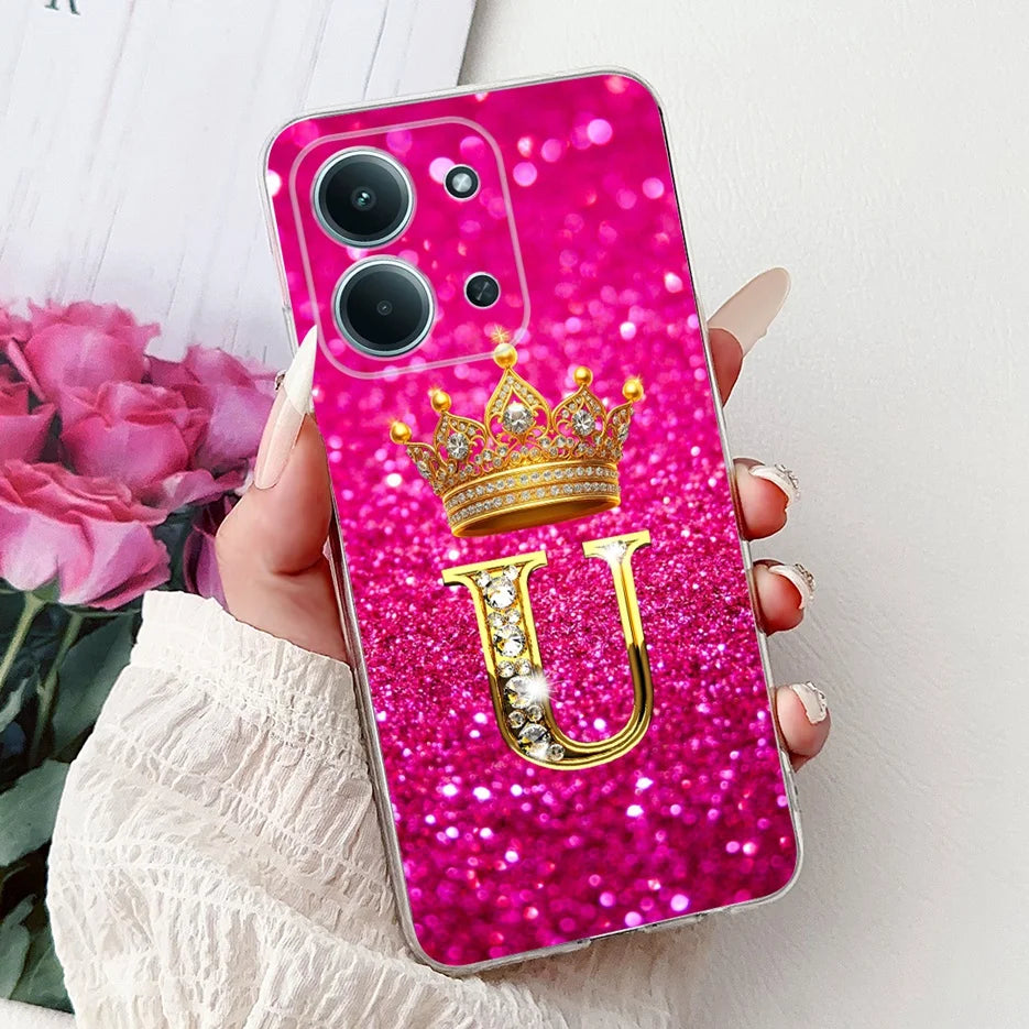 For Xiaomi Redmi 15C 4G Case New Luxury Letters Cover Soft Slim Phone Case For Xiaomi Poco C85 C 85 Redmi15C 4G Back Cover Coque