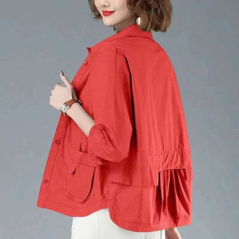 2025 New Women's Jackets Spring Summer Causal Windbreaker Famale Thin Basic Coat Lightweight Jacket Outwear Women Clothing