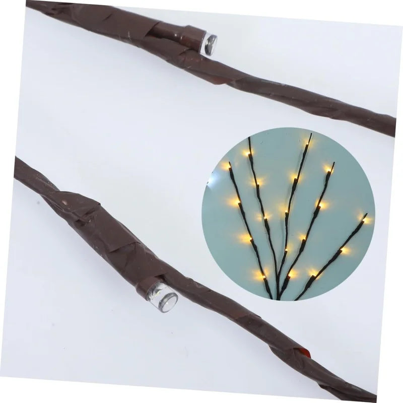 Christmas LED Tree Branch Light Garland String Lights Battery Powered Vase FilleFairy Light for Party Wedding New Year Decor