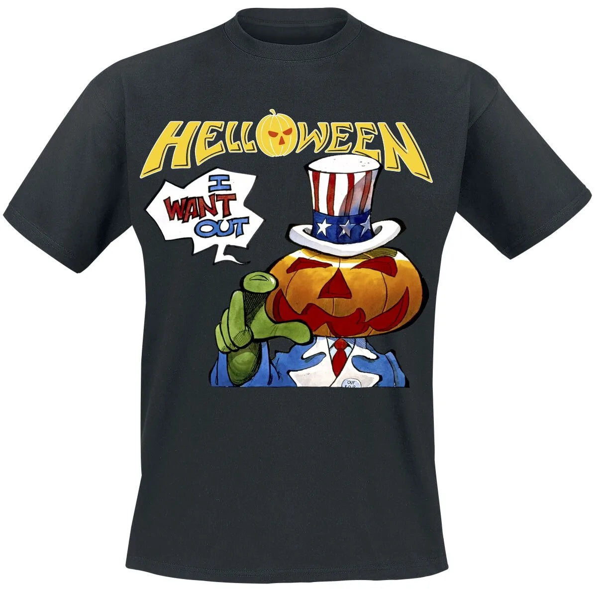 Helloween Seven Keys Tour '87 Tee, Power Metal T-Shirt with Wizard Crystal Ball & Tour Dates Print, Band Fan Merch