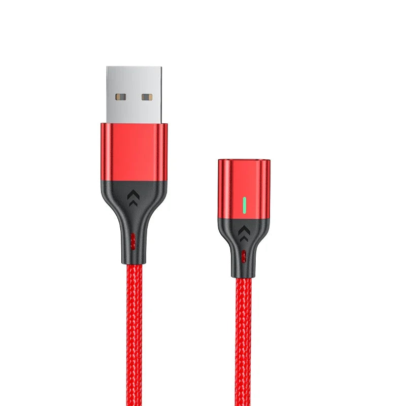 AUFU Magnetic Cable 3A Fast Charging Type C Phone Data Cord For iPhone Xiaomi Huawei Realme Magnet Charger Micro USB Cable Wire