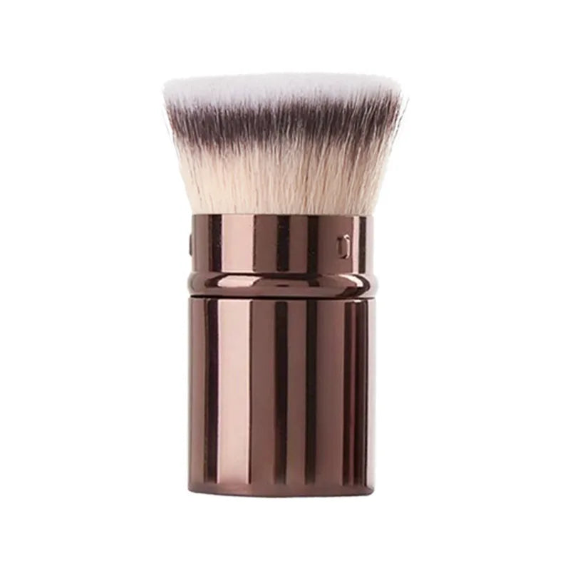 Retractable Professional Makeup Brush 3-in-1 Multi-Function Foundation Powder Blush Brush Travel Portable Cosmetic Tool with Sof