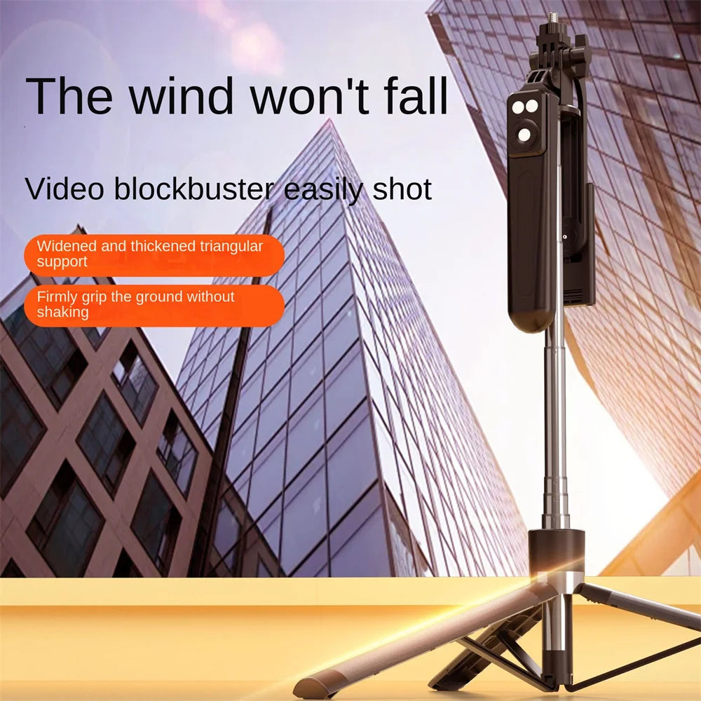 MEUYAG 170cm 360° Rotation Selfie Stick with Wireless Bluetooth Extended Tripod with Remote Shutter for Smartphone Android iOS