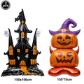 Large Halloween Standing Foil Balloons Haunted House Castle Skull Coffin Witch Mylar Balloon Halloween Party Decoration Balloon