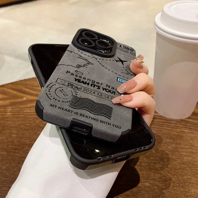 Airplane Flight Route Phone Case for iPhone 18 Pro 17 16 15 14 13 12 11 17 Pro Max Air 7 Plus X XR XS Max Shockproof Soft Cover