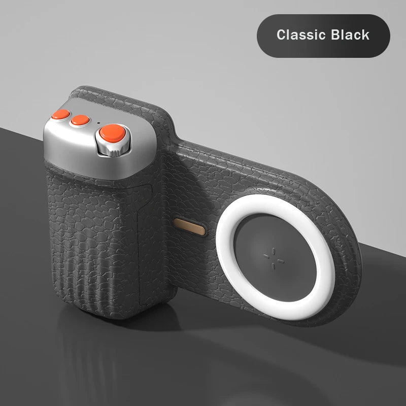 Magnetic Phone Grip – Zoom, 3‑Color Light, Pro Shots with 1 Hand