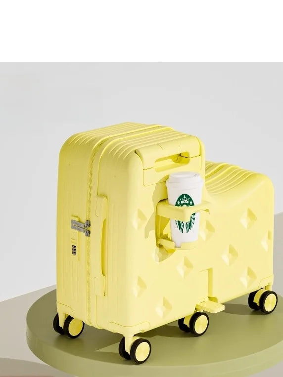 Children's Large Capacity Carry-On Suitcase 20 Inch Wheelchair Accessible Double Rod Hardshell PC ABS Material TSA Lock